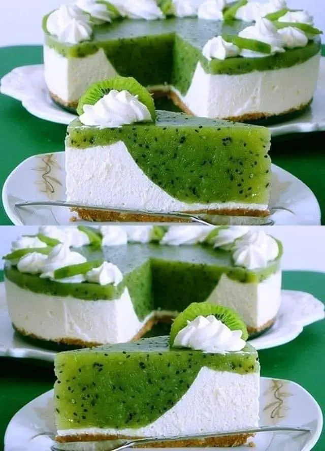 Kiwi Torte mit Frischkäse ohne backen